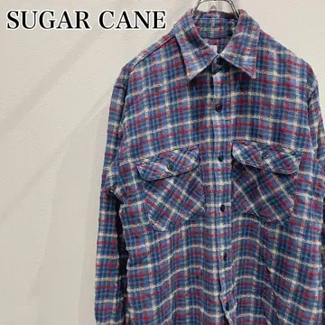 SUGAR CANE 동양 엔터프라이즈 체크 셔츠 블루 L