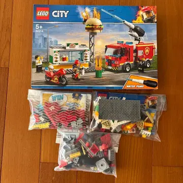LEGO CITY 60214 햄버거 샵 화재