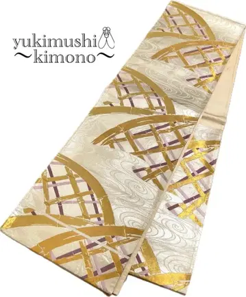 QQ2-138 후쿠로 오비 육통 골드 실버 보라색 424cm 알뜰 상품