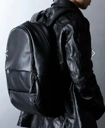 PATRICK STEPHAN 가죽 백팩 블랙 새상품급