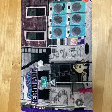 계속 한밤중이면 좋을 텐데 테크노푸어 타월