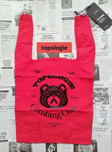 Topologie 편의점 백 Konbini Bag 레드 새상품