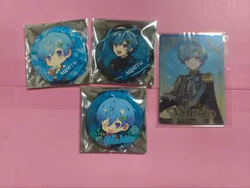 Knight A - 마히토 캔뱃지와 카드 세트