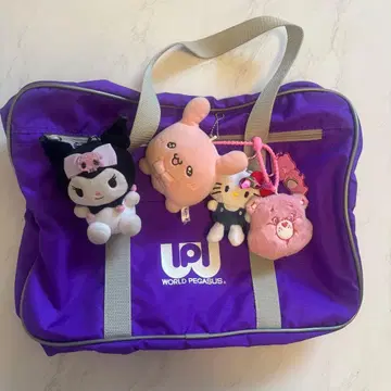WORLD PEGASUS 와펜 보라색 가방 초기