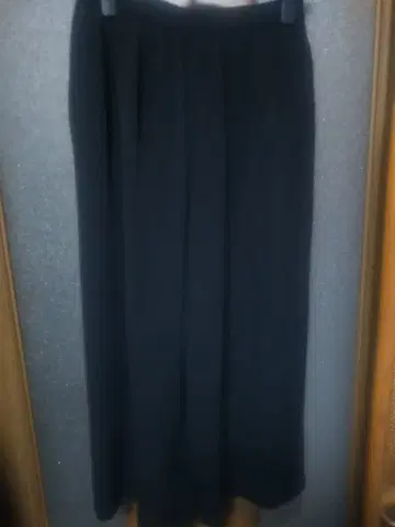 블랙 가우초 팬츠 허리밴딩