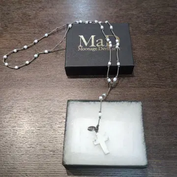 Moonage Devilment 크로스 목걸이 로자리오