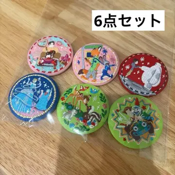 디즈니 자수 캔뱃지 6개 세트