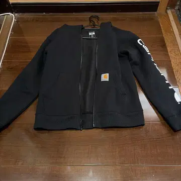 Carhartt 블랙 집업 후드티