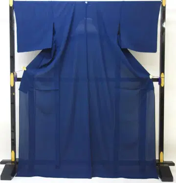 새상품급 중고 이로무지 여름 아이템 명주 하나 문 파랑 N80223-17