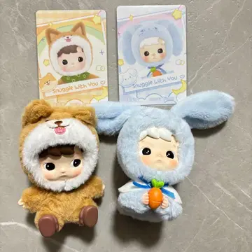 POPMART 하치푸푸 피규어 강아지, 토끼