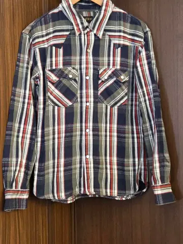 THE FLAT HEAD 플랫 헤드 긴팔 플란넬 셔츠 체크 40