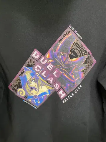 유희왕 25주년 DUELCLASH 후드티 블랙 블랙매지션걸