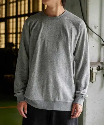 Good On 래글런 크루넥 맨투맨 그레이 맨투맨 XL