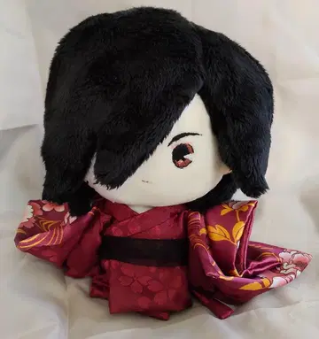 우치카케풍 기모노 키요하라 M 사이즈용 크림슨 컬러 계열