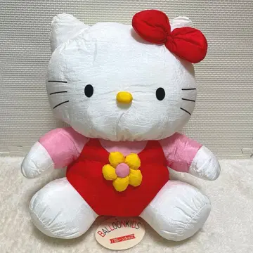 헬로키티 벌룬 키즈 봉제 인형 택 포함 레어 레트로