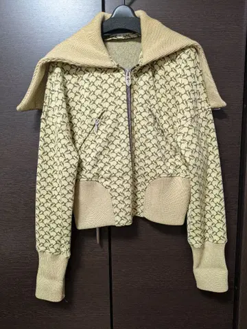 MASU 21AW 세일러 후드 모노그램 블루종