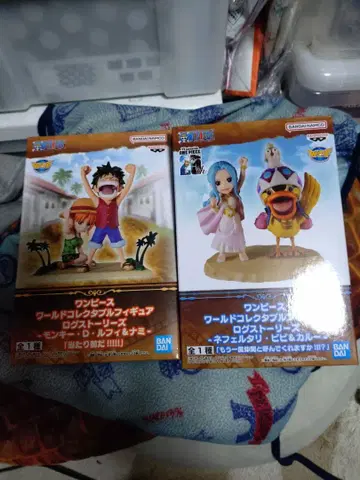 원피스 루피 & 나미 비비 & 카루 월드 컬렉터블 피규어 2체