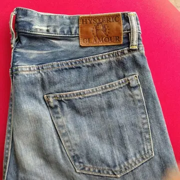 HYSTERIC GLAMOUR 라이트 블루 데님 팬츠