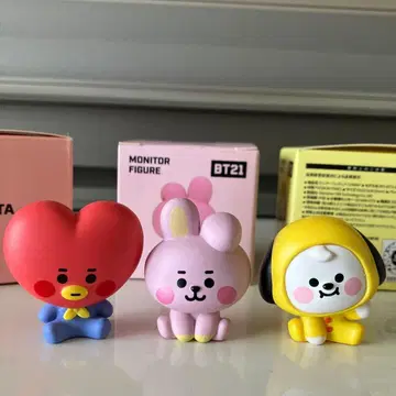 BT21 (공식) 모니터 피규어 3개 세트