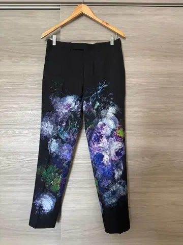 LAD MUSICIAN 라드 뮤지션 플라워 블랙 팬츠