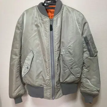 ALPHA 알파 MA-1 플라이트 자켓 M 실버