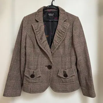 SONIA RYKIEL 체크 무늬 테일러드 자켓 46