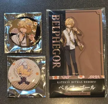 가정교사 히트맨 REBORN! 벨페골 아크릴 스탠드 캔뱃지 LAWSON
