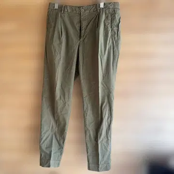S228.10 INCOTEX 올리브 치노 팬츠 슬림 핏