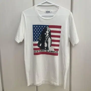 HYSTERIC GLAMOUR 화이트 T셔츠 미국 국기