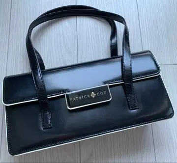 PATRICK COX 블랙 가죽 핸드백