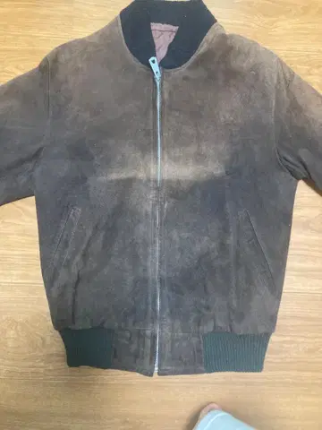 스웨이드 ma-1 짧은 기장