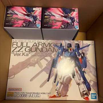 MG 풀아머 ZZ 건담 Ver.Ka + MGSD 데스티니 건담