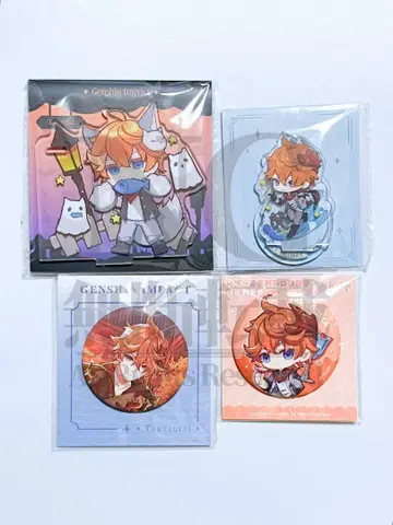 정품 원신 Genshin 아크릴 스탠드 캔뱃지 타르탈리아