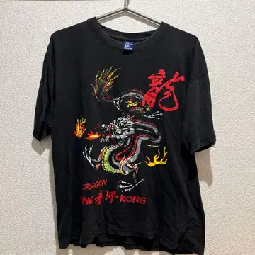 홍콩 드래곤 블루스 리 하와이 빈티지 T셔츠 사이즈 M 드래곤