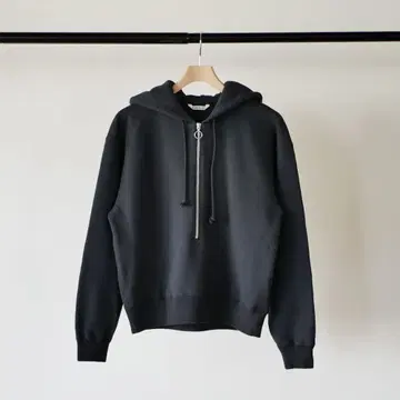 AURALEE 오라리 하프 지퍼 후드티