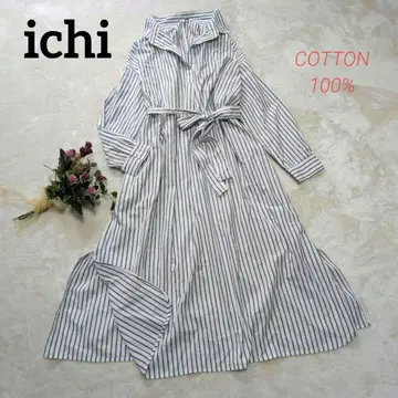 ichi 이치 셔츠 원피스 스키퍼 스트라이프 긴팔 풀오버