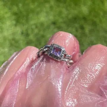 단종품 레어! 저스틴 데이비스 ROXY 반지 자수정 SRJ937