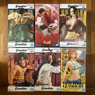 원피스 루피 행콕 조로 에이스 나미 에이스 피규어 세트