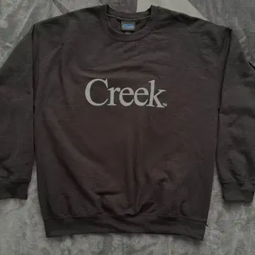 Creek 크릭 로고 크루넥 맨투맨