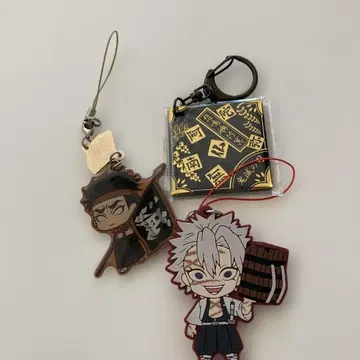 새상품 귀멸의 칼날 키링 시나즈가와 사네미 히메지마 교메이