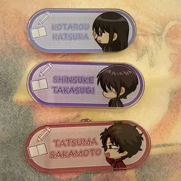 은혼 치비토코 아크릴 명찰 카츠라 타카스기 사카모토