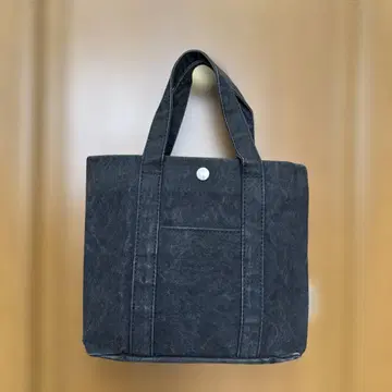 캔버스 소가죽 미니 사이즈 토트백