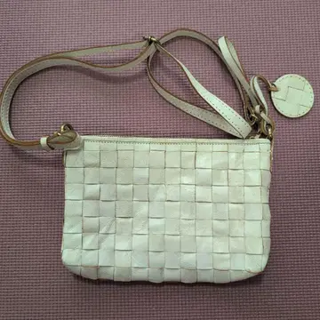 ZUCCHERO 뜨개질 가죽 숄더백