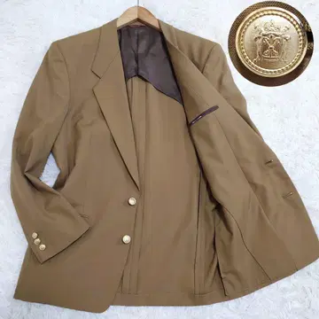 NUOVO PELLE 테일러드 자켓 골드 버튼 백 오픈 봄/여름 L