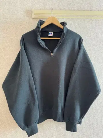 RUSSELL ATHLETIC 하프 지퍼 맨투맨