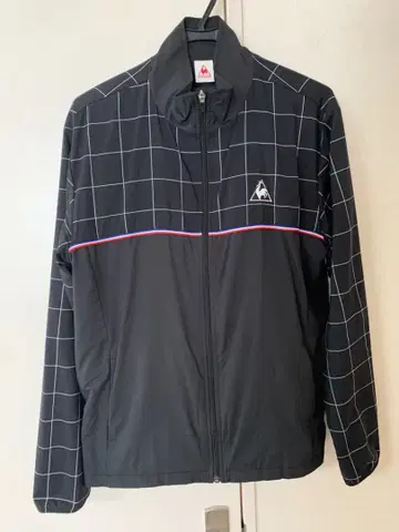 르꼬끄 le coq 윈드 브레이커 블랙: 체크 무늬 상하의 세트