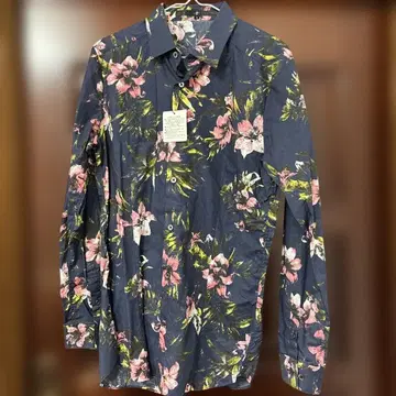 NO ID 셔츠 꽃무늬 올 패턴
