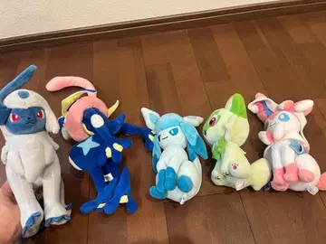 포켓몬 봉제 인형 세트 앱솔 개굴닌자 글레이시아 냐오하 님피아