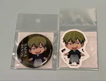 주술회전 미니 캐릭터 캔뱃지 스티커 젠인 나오야