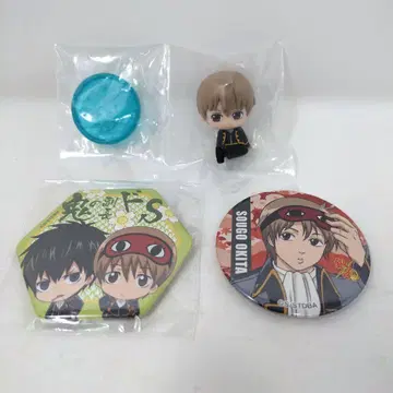 은혼 스와라세타이 오키타 소고 미니 피규어 캔 배지